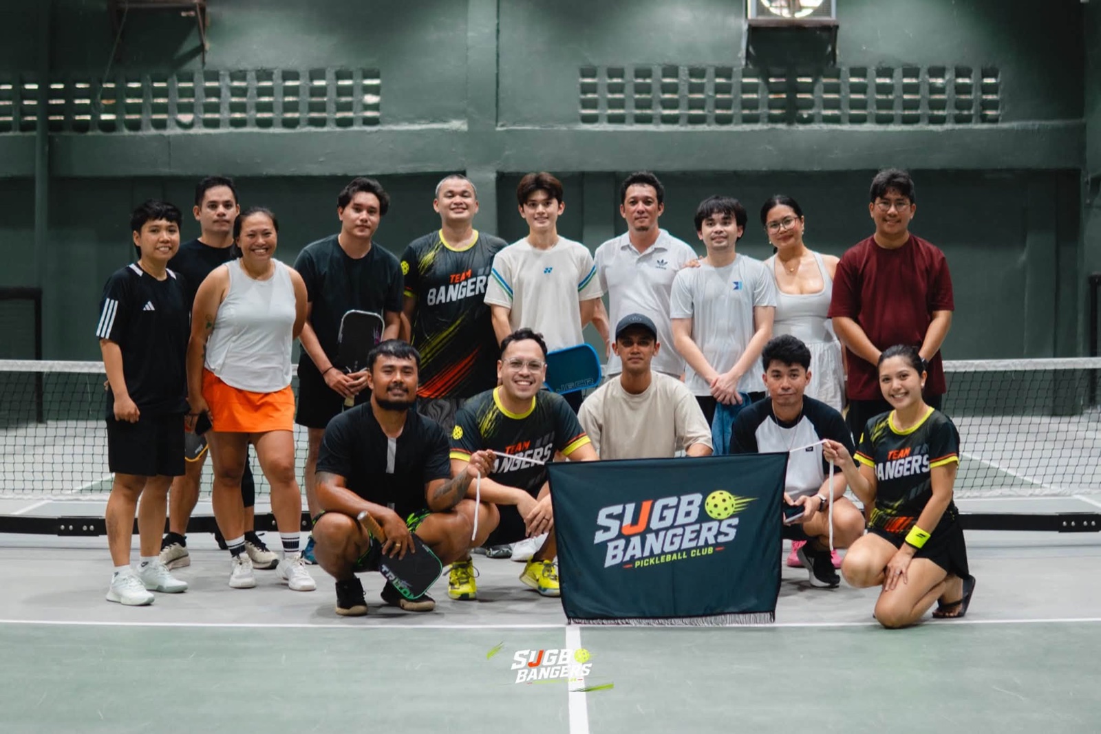 The Sugbo Bangers Pickleball Club gathering after a game