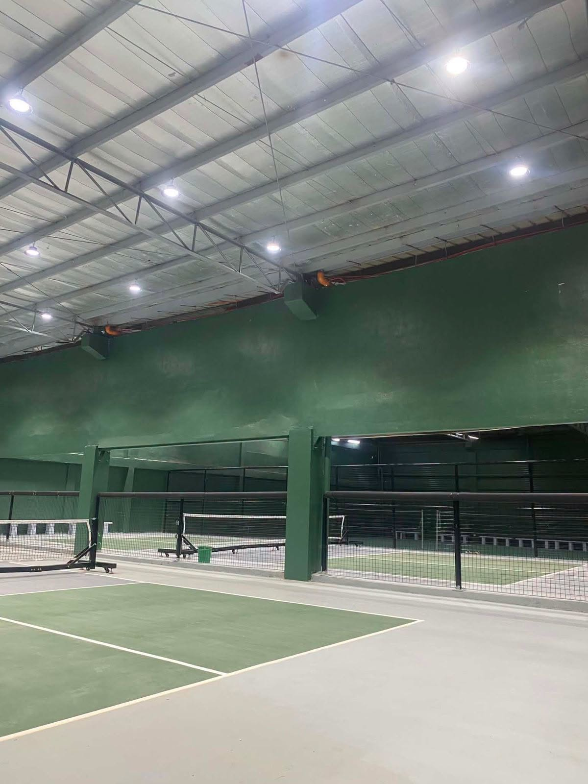 A detailed view of the Hoops & Racket courts